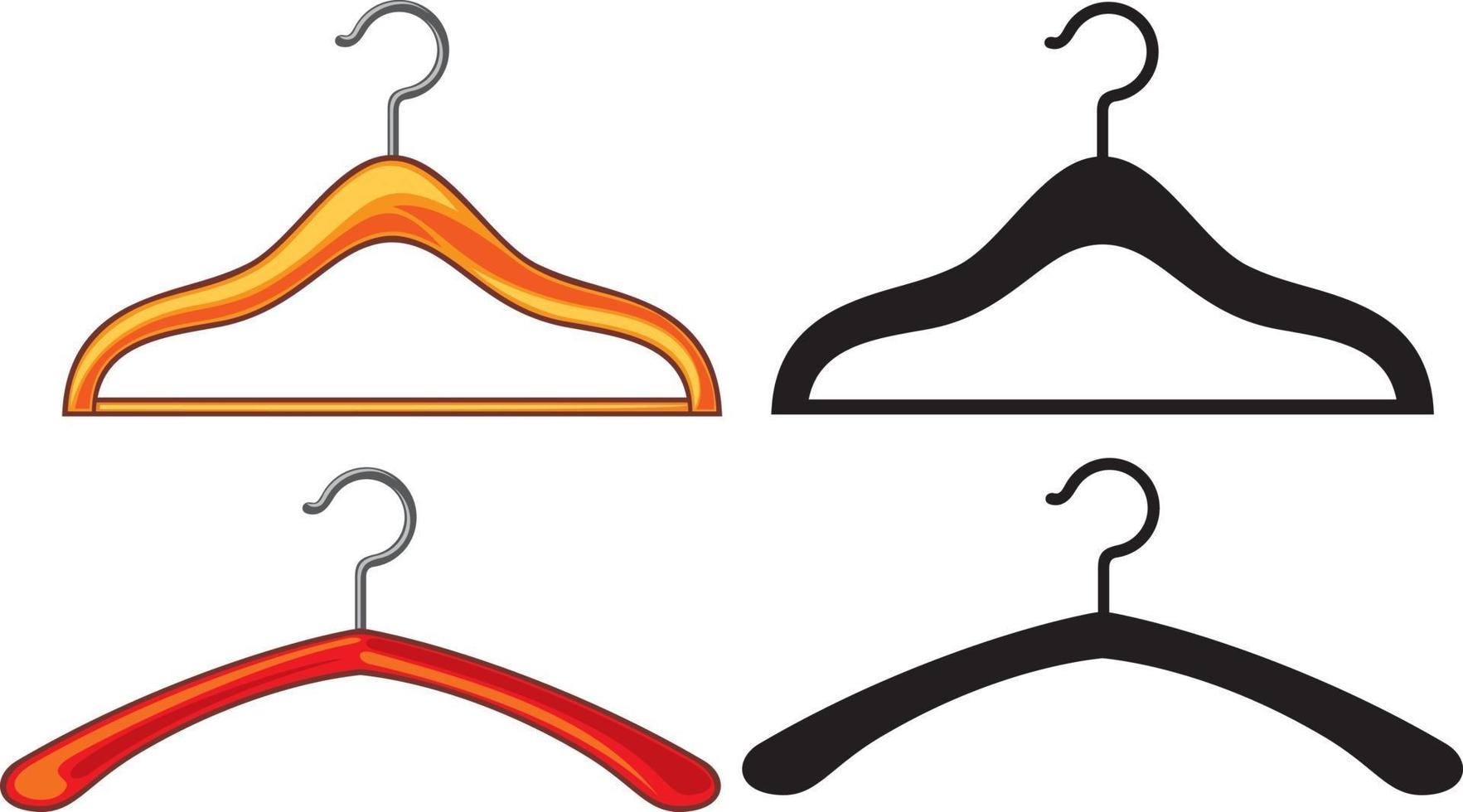 Clothes Hangers Collection vector