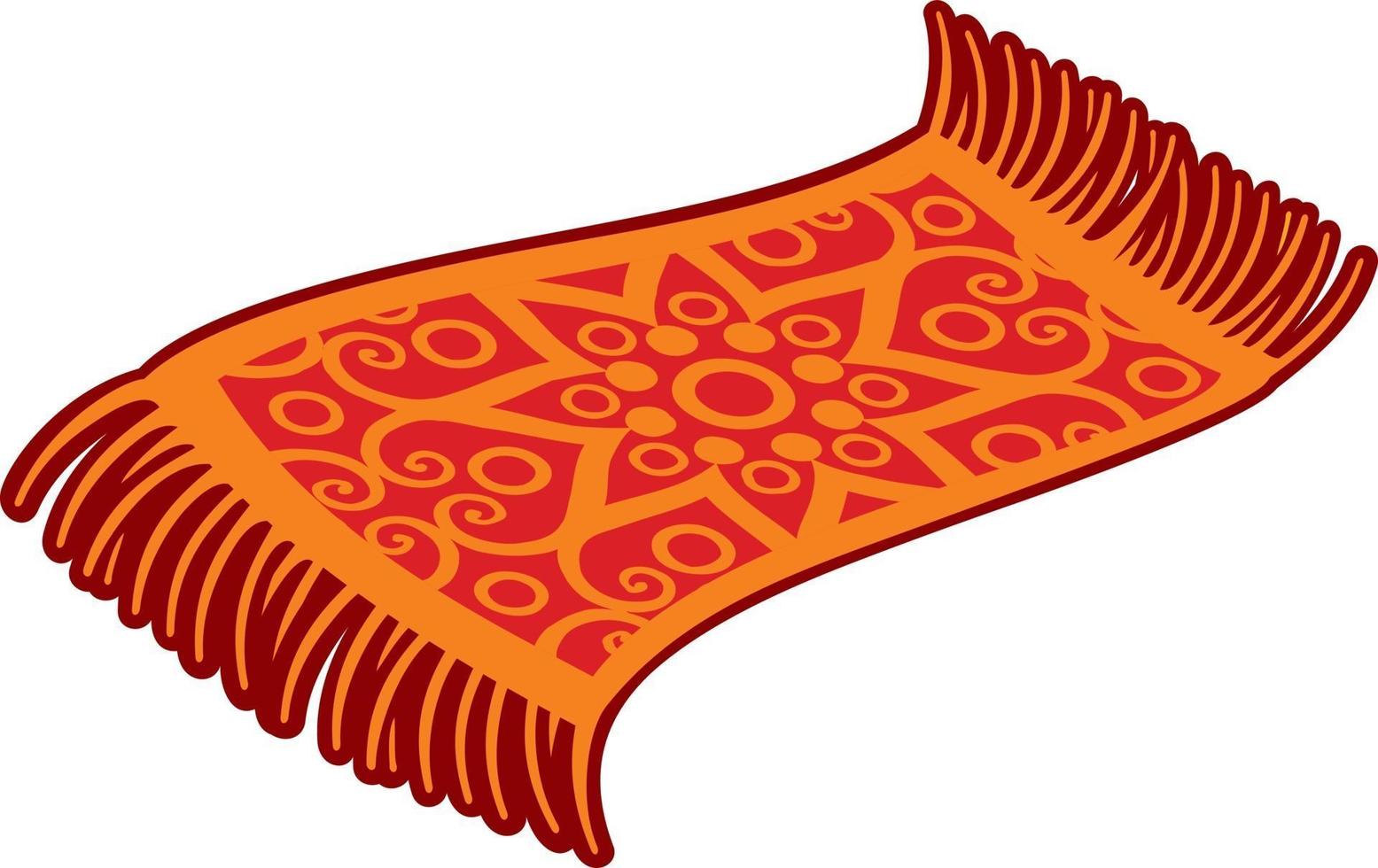 alfombra mágica oriental vector