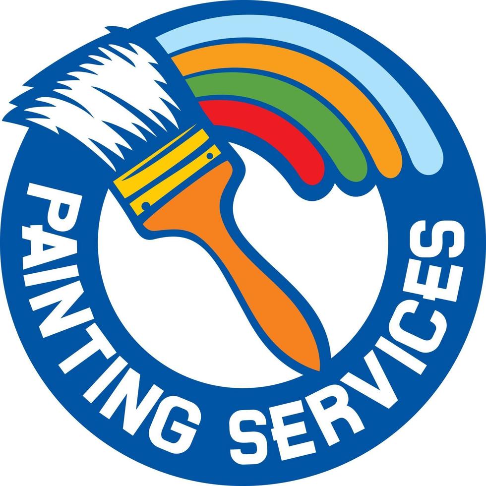 Painting Services Label vector