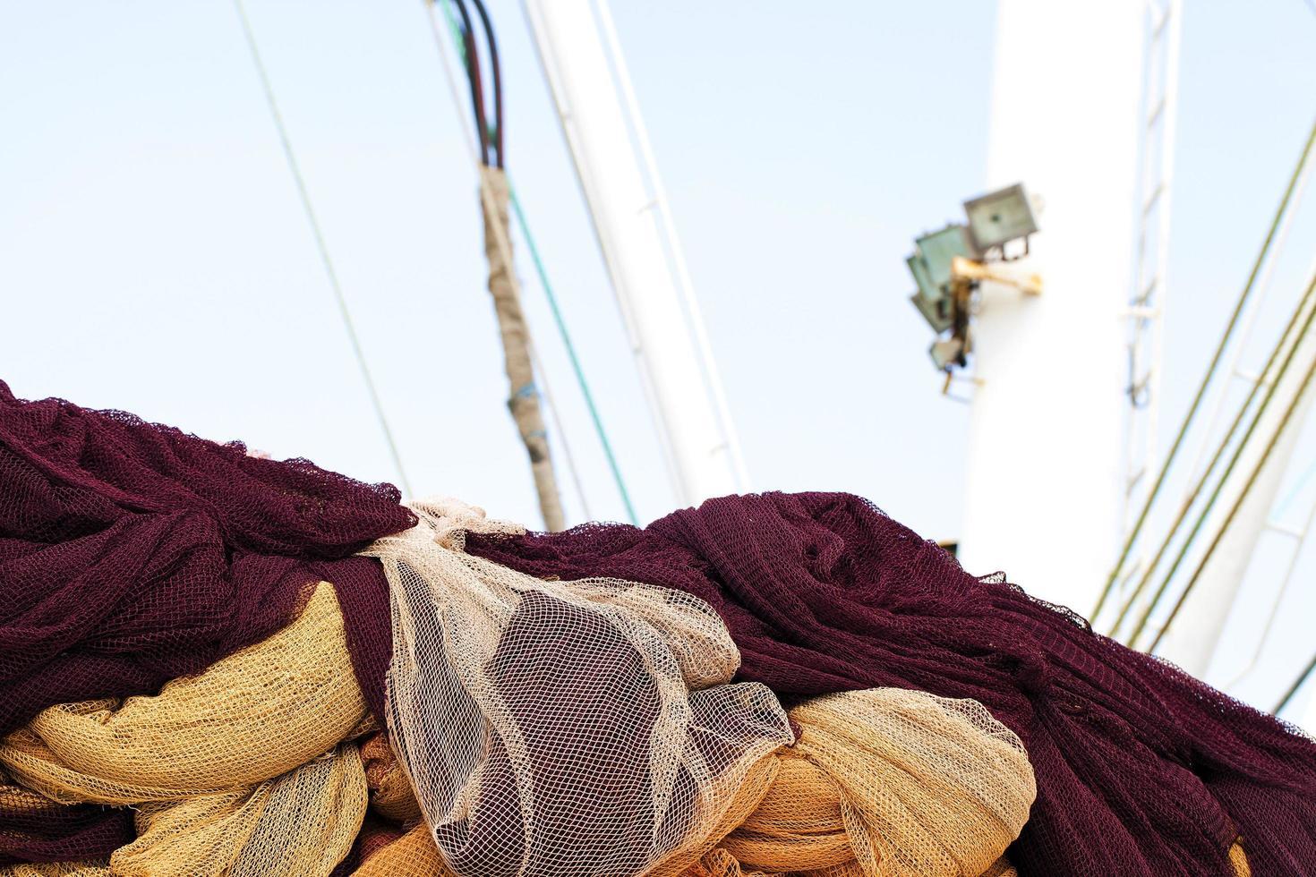 Abstract Industry Maritime Fishnet Ropes Fishing Lines photo