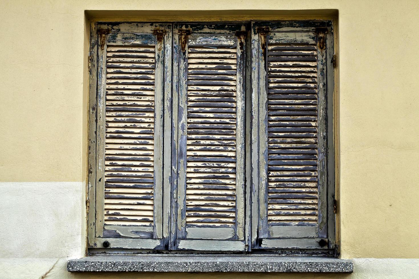 Abstract Ancient Building Houses Windows photo