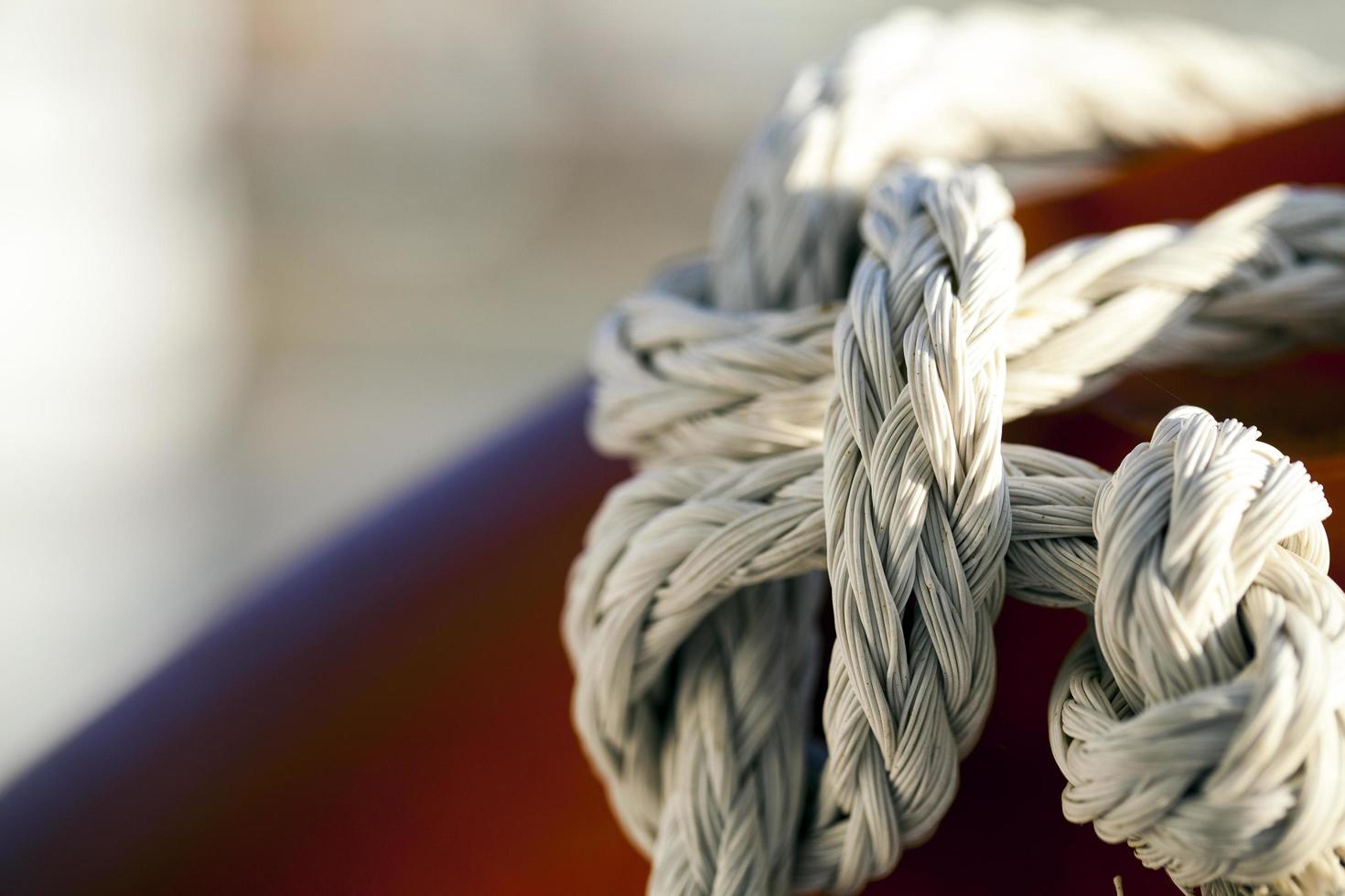 Abstract Connection of Rope Lines photo