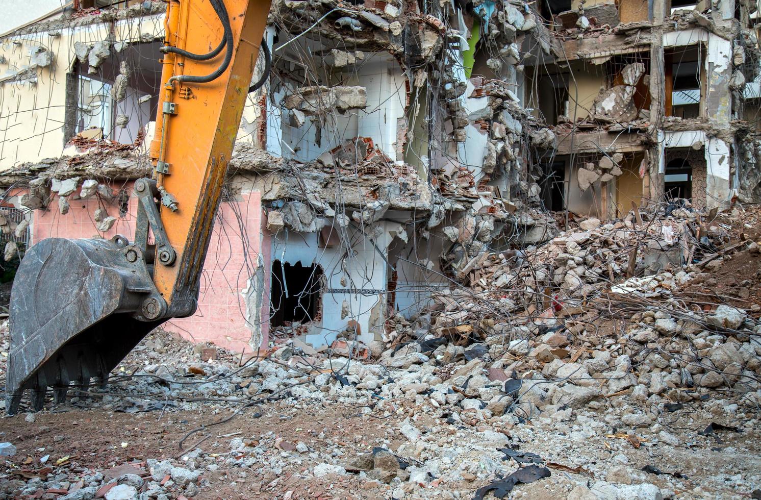 Rundown Wrecke Building Area photo