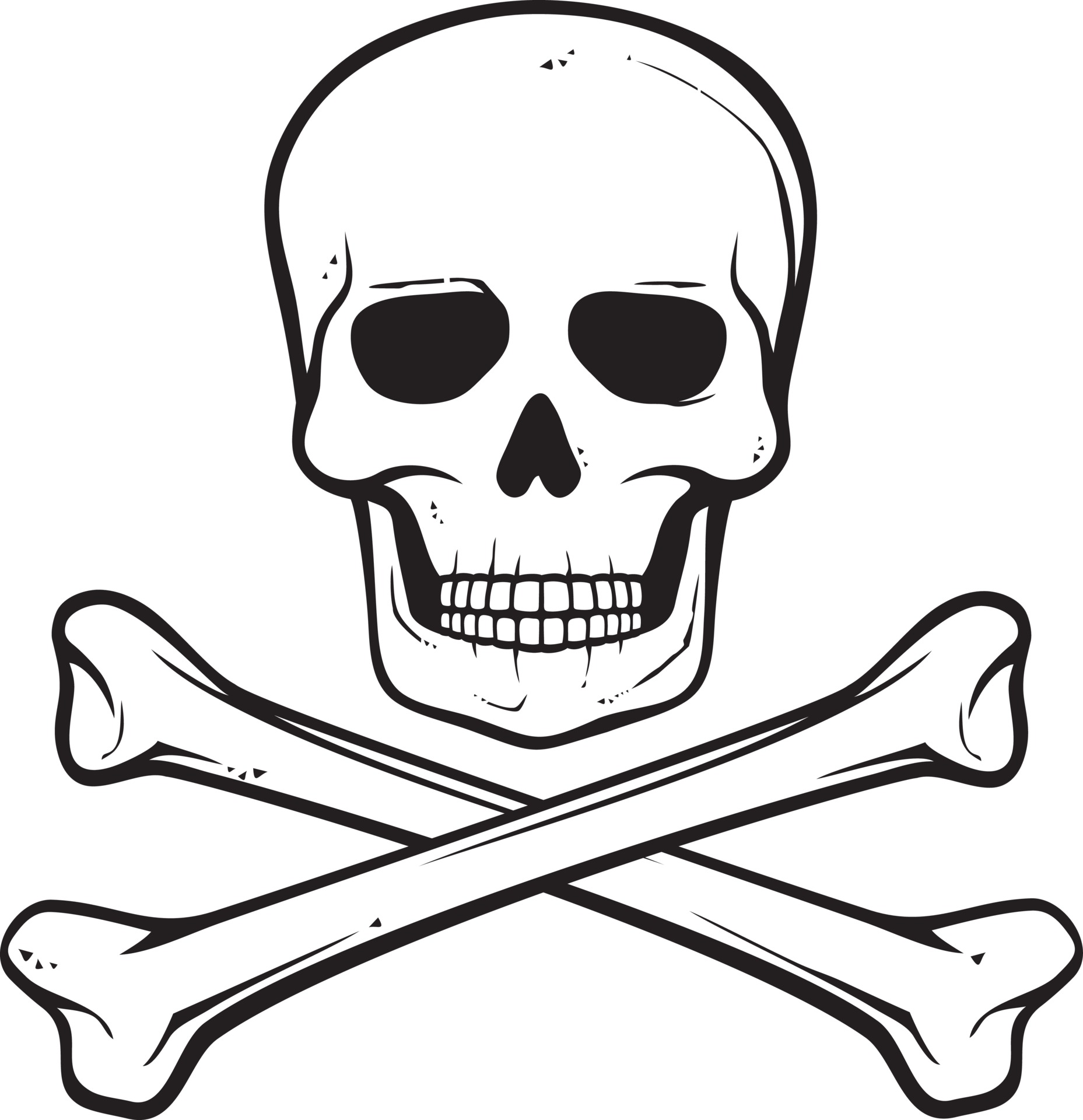 Skull with Crossed Bones 3197373 Vector Art at Vecteezy