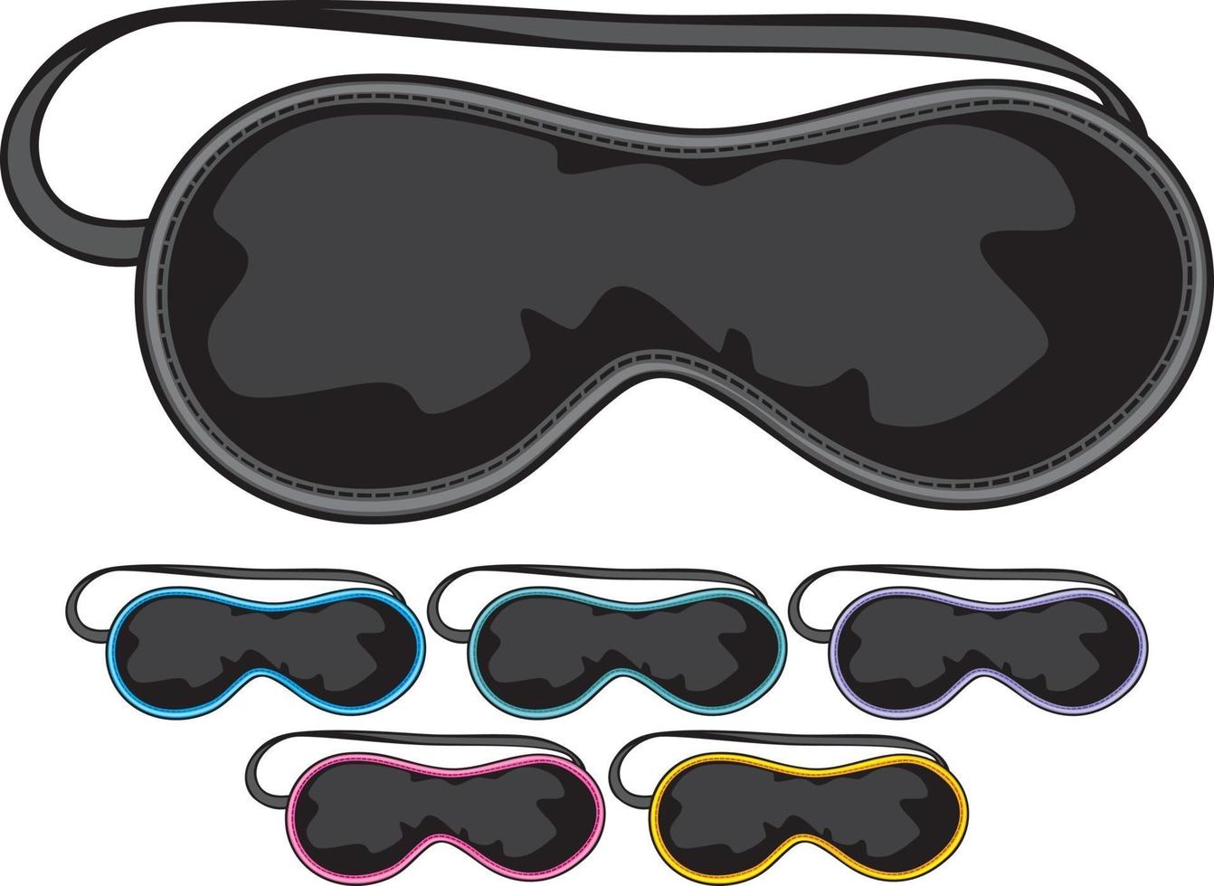 Sleep Mask Set vector