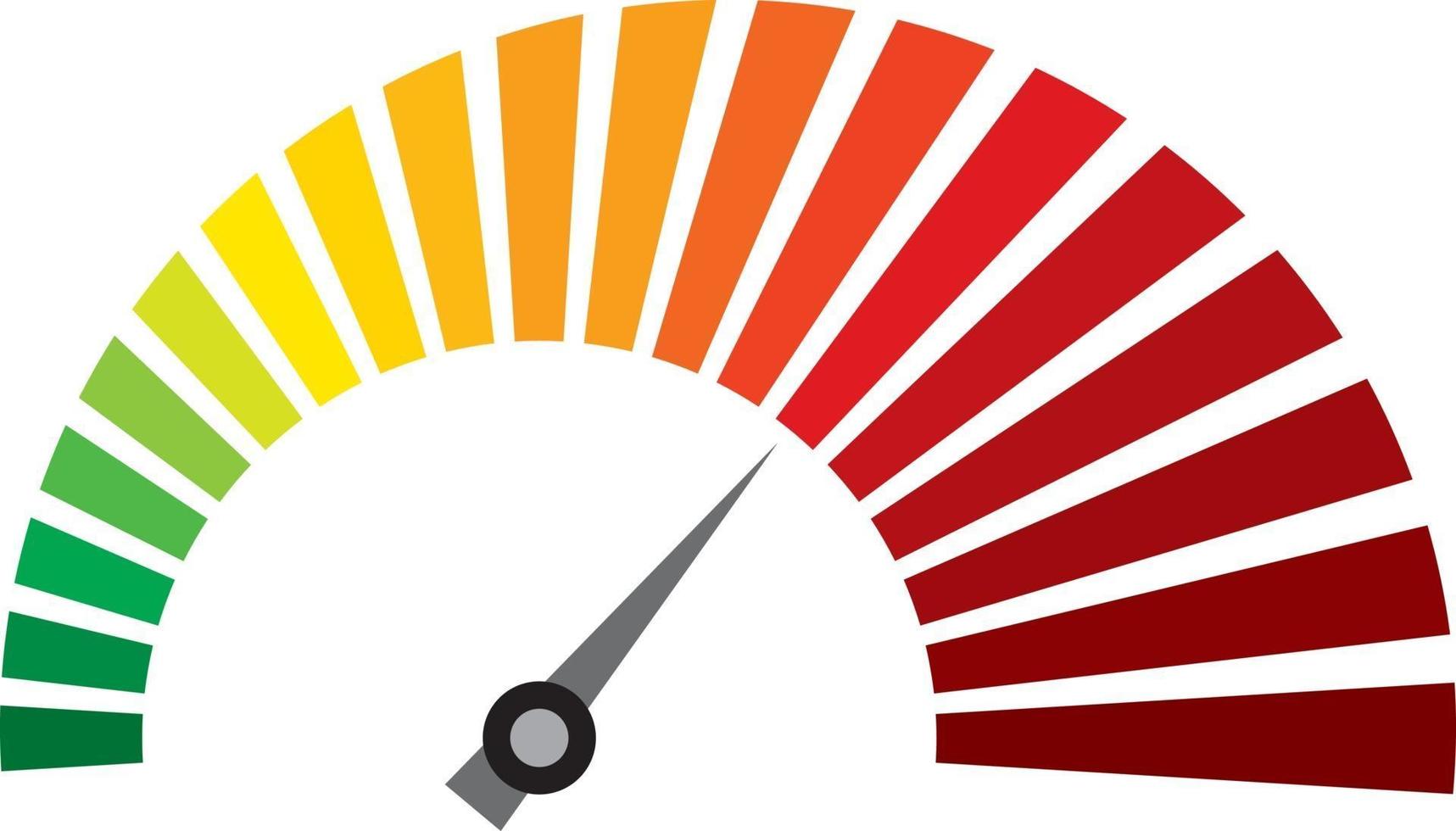 velocímetro, plano, icono vector