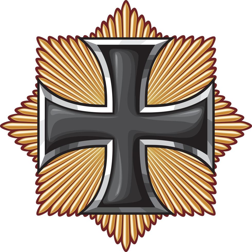 German Iron Cross vector