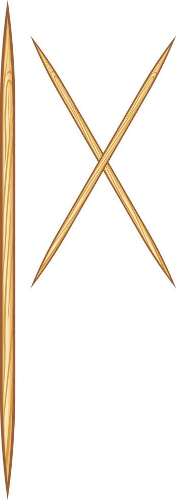 Wooden Toothpicks Icon vector