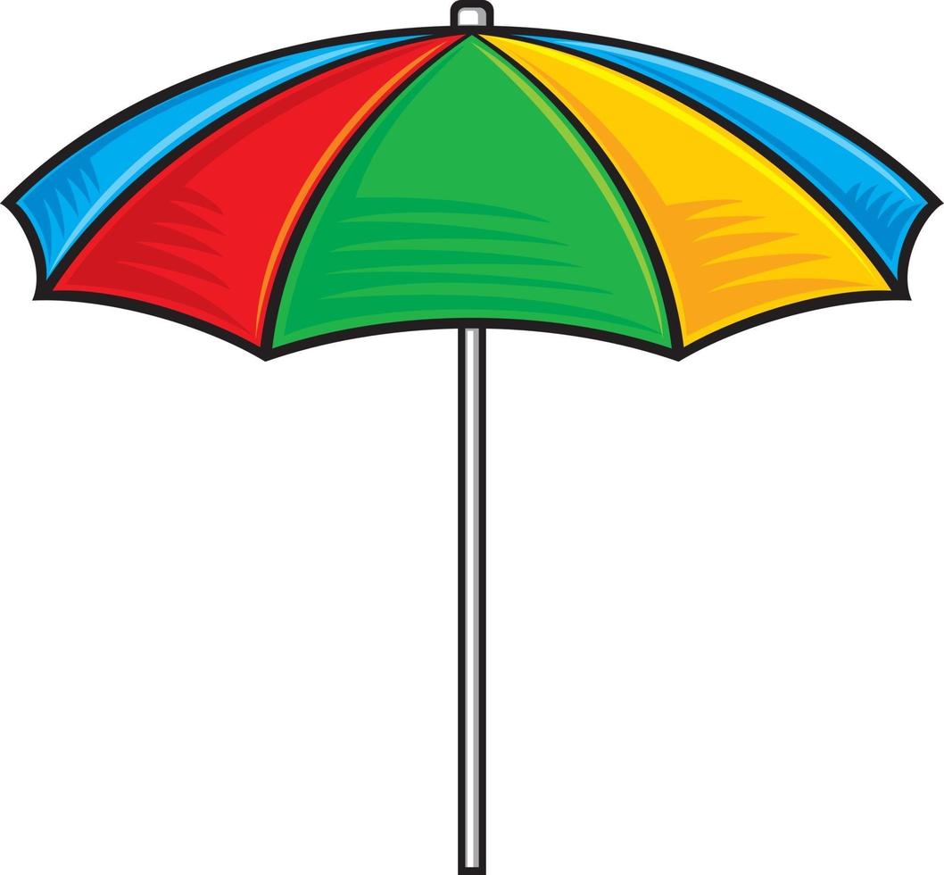 Colorful Beach Umbrella vector