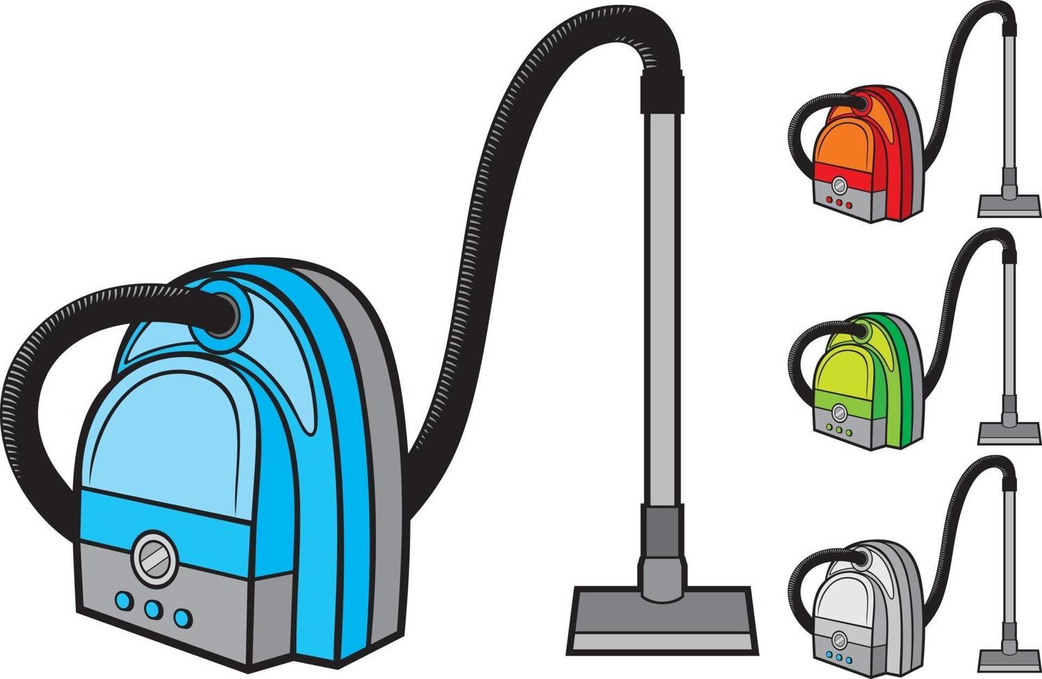 Vacuum Cleaner Collection Set vector