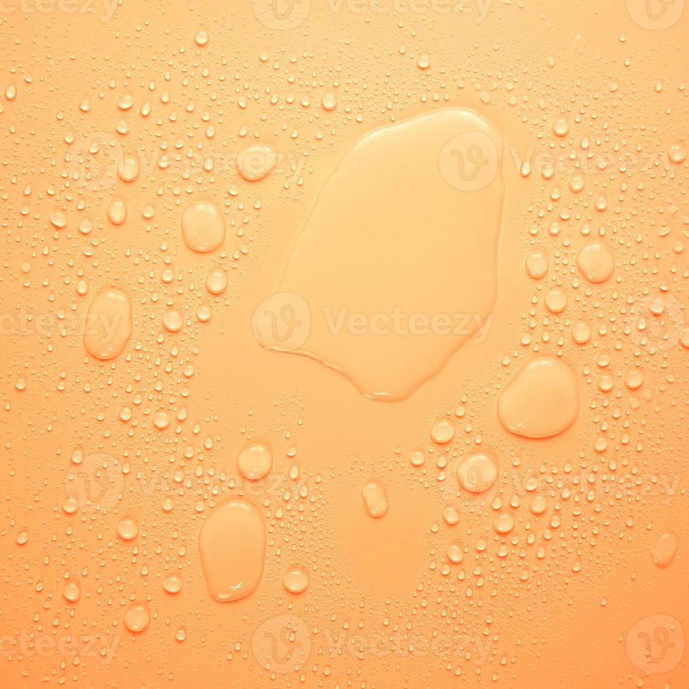 Transparent water droplets, clean bubbles photo