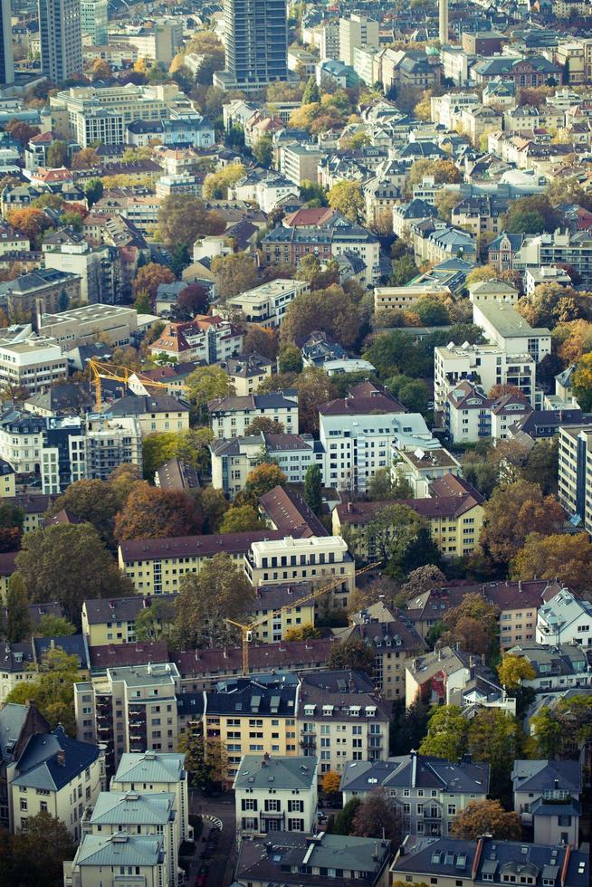 Edificios generales del paisaje urbano europeo en Alemania Frankfurt foto