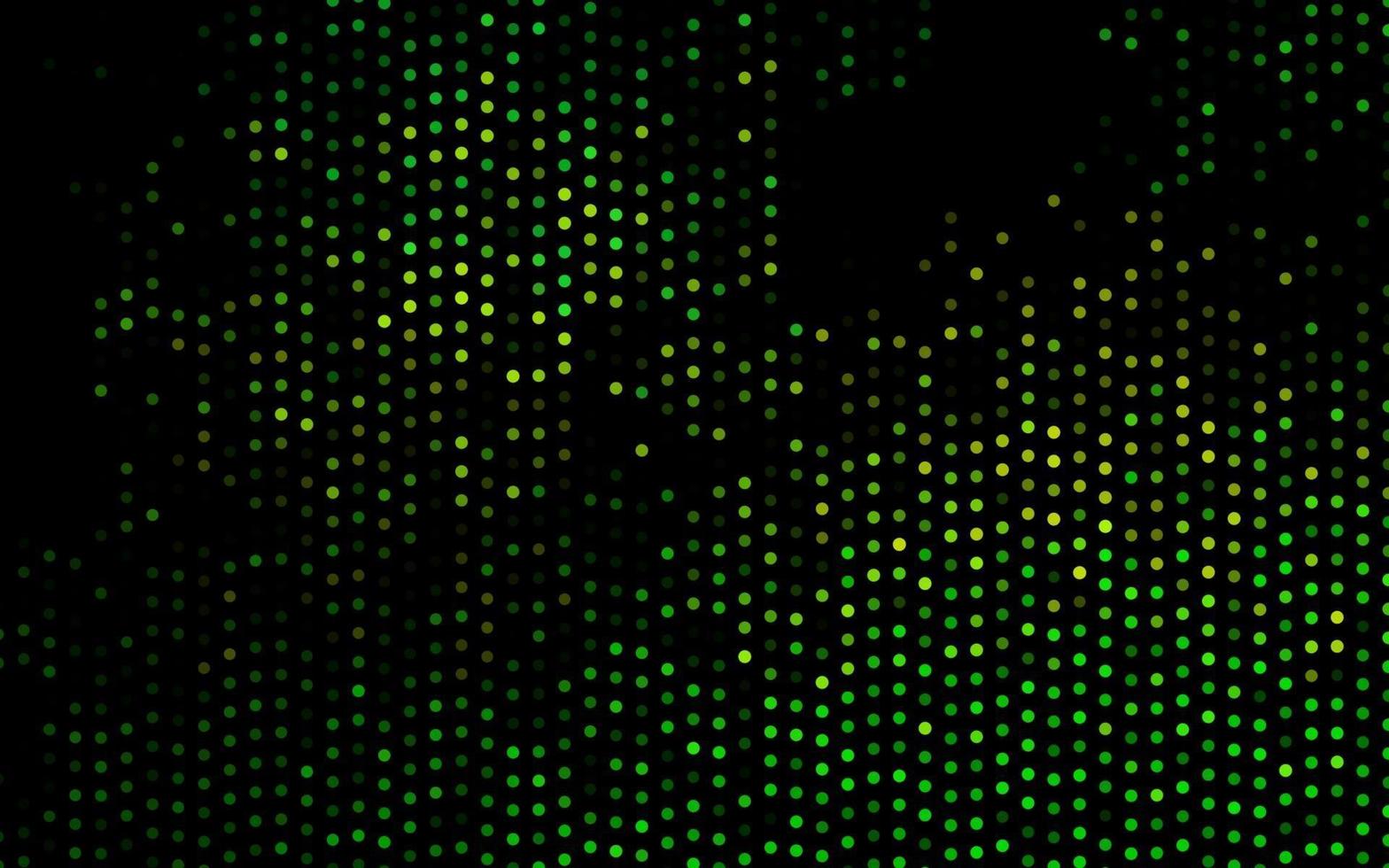 textura de vector verde oscuro, amarillo con discos.