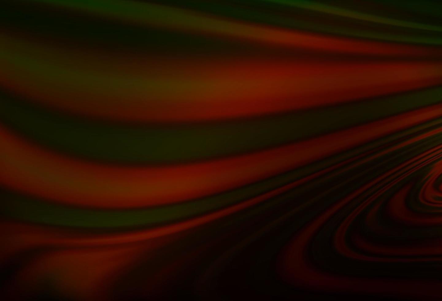 Dark Green, Red vector background with abstract lines.