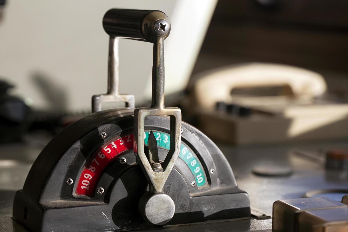 Speed Lever in the Ship Control Room photo