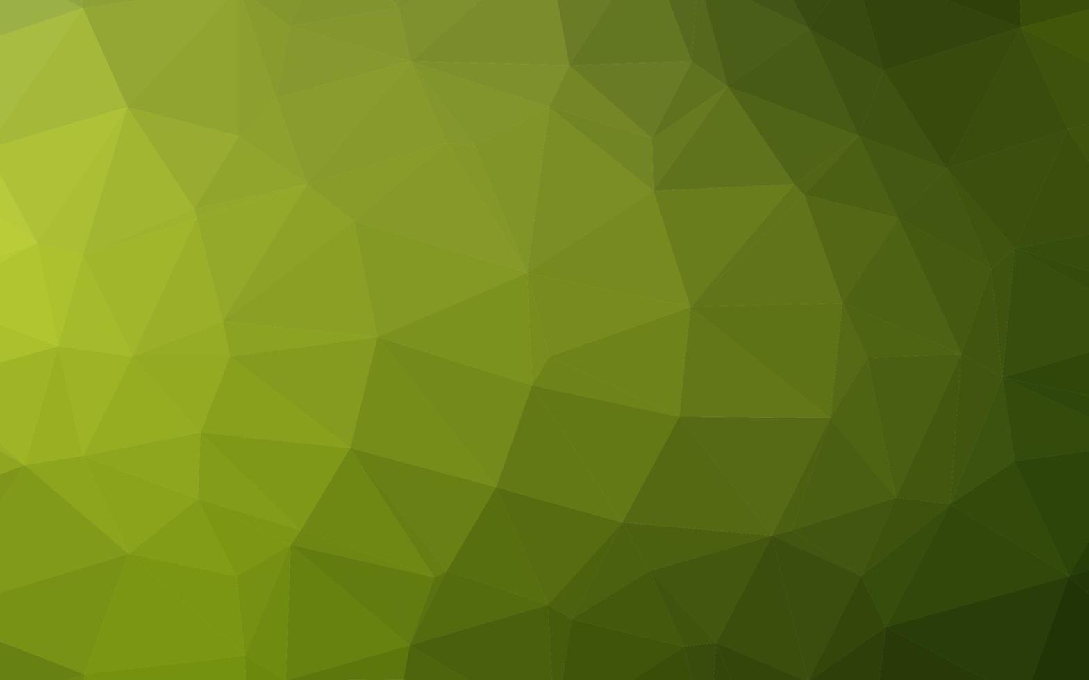 Light Green, Yellow vector polygon abstract background.