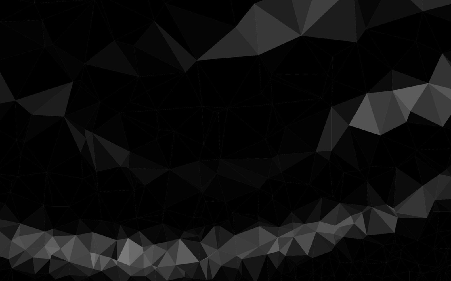 plata oscura, telón de fondo de mosaico abstracto vector gris.