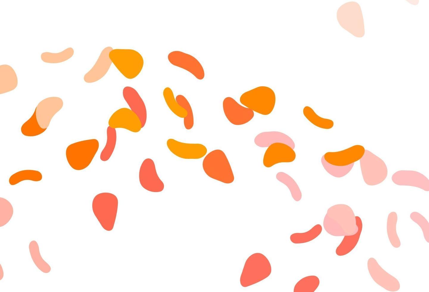 Light Yellow, Orange vector backdrop with abstract shapes.