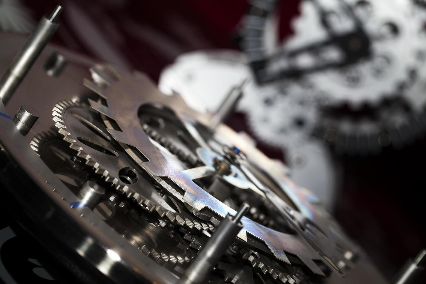 Abstract Grunge Retro Clock Gears Background photo
