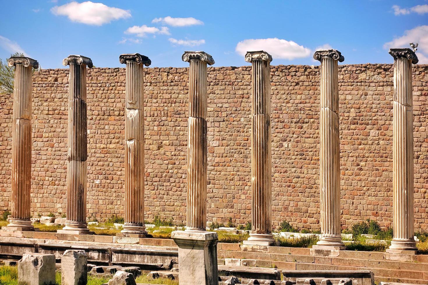 Asklepion antiguo centro médico en Bergama Turquía foto