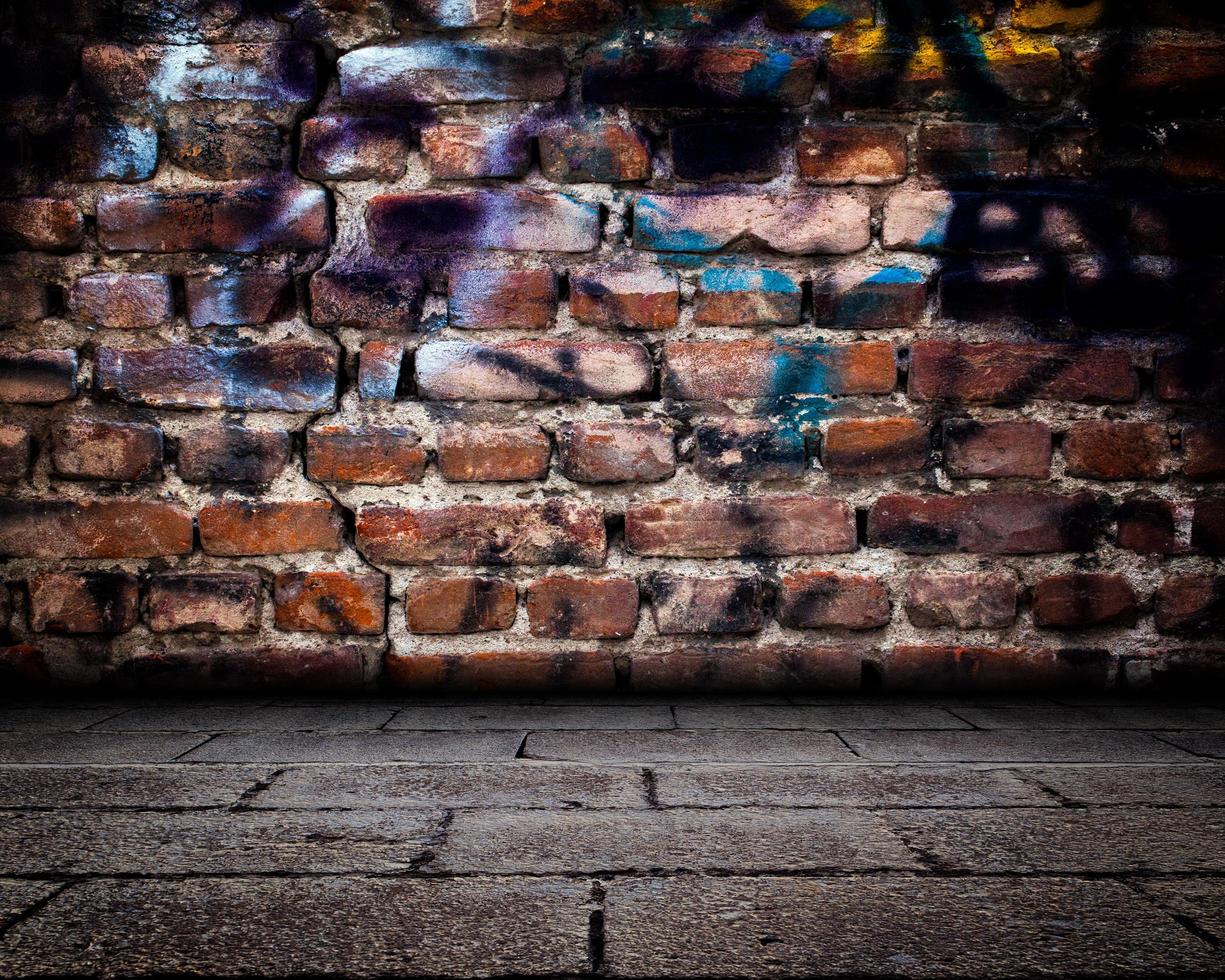 Abstract Graffiti Wall Room Interior Stage photo