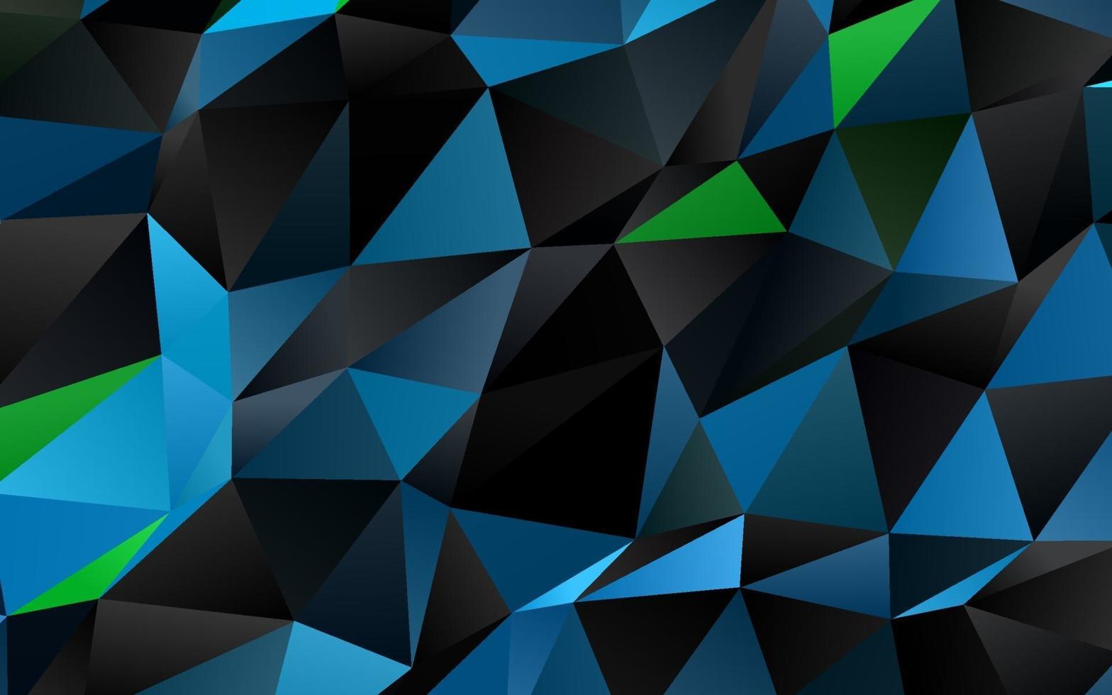 Light Blue, Green vector blurry triangle pattern.