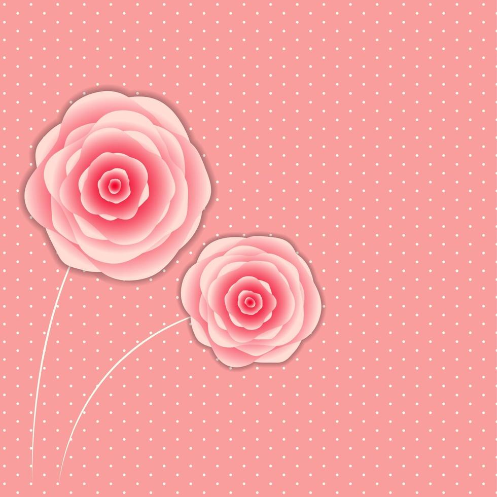 Ilustración de vector de fondo floral elegante