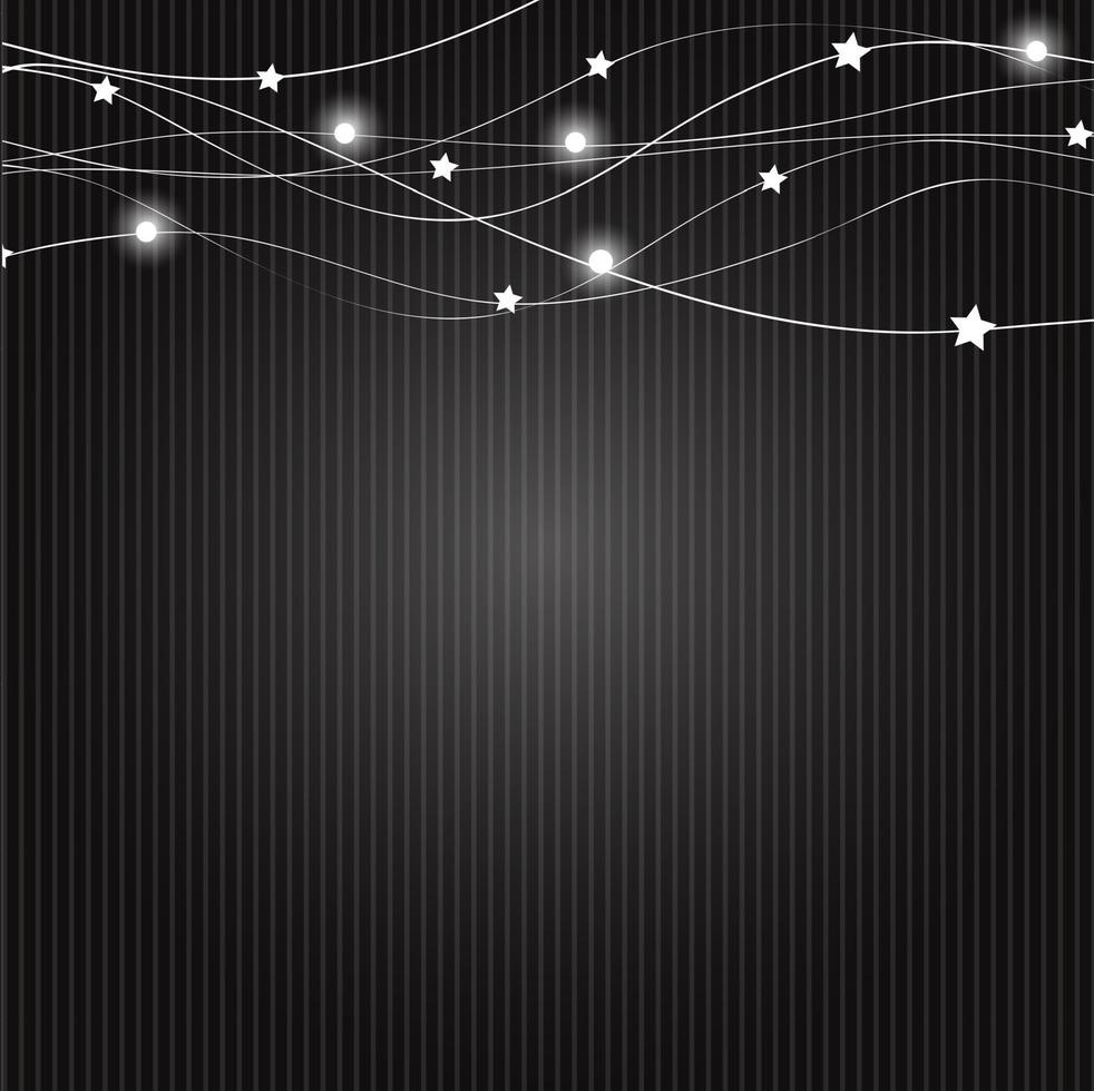 Abstract Christmas Black Background Vector Illustration