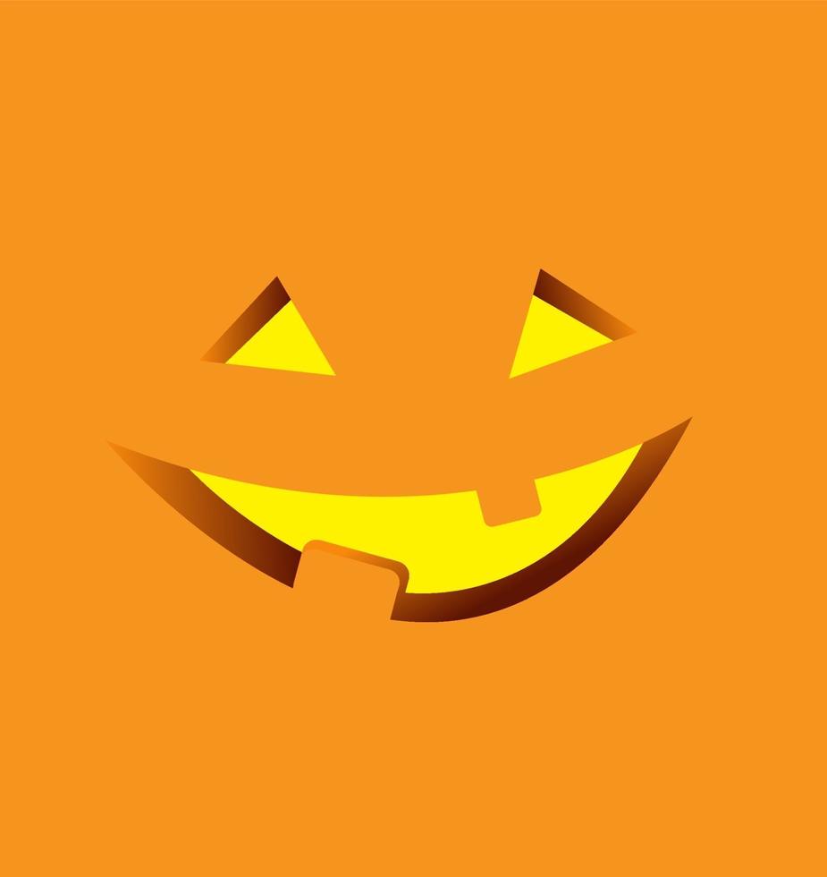 Halloween Background with Pumpkin Vector Illustration