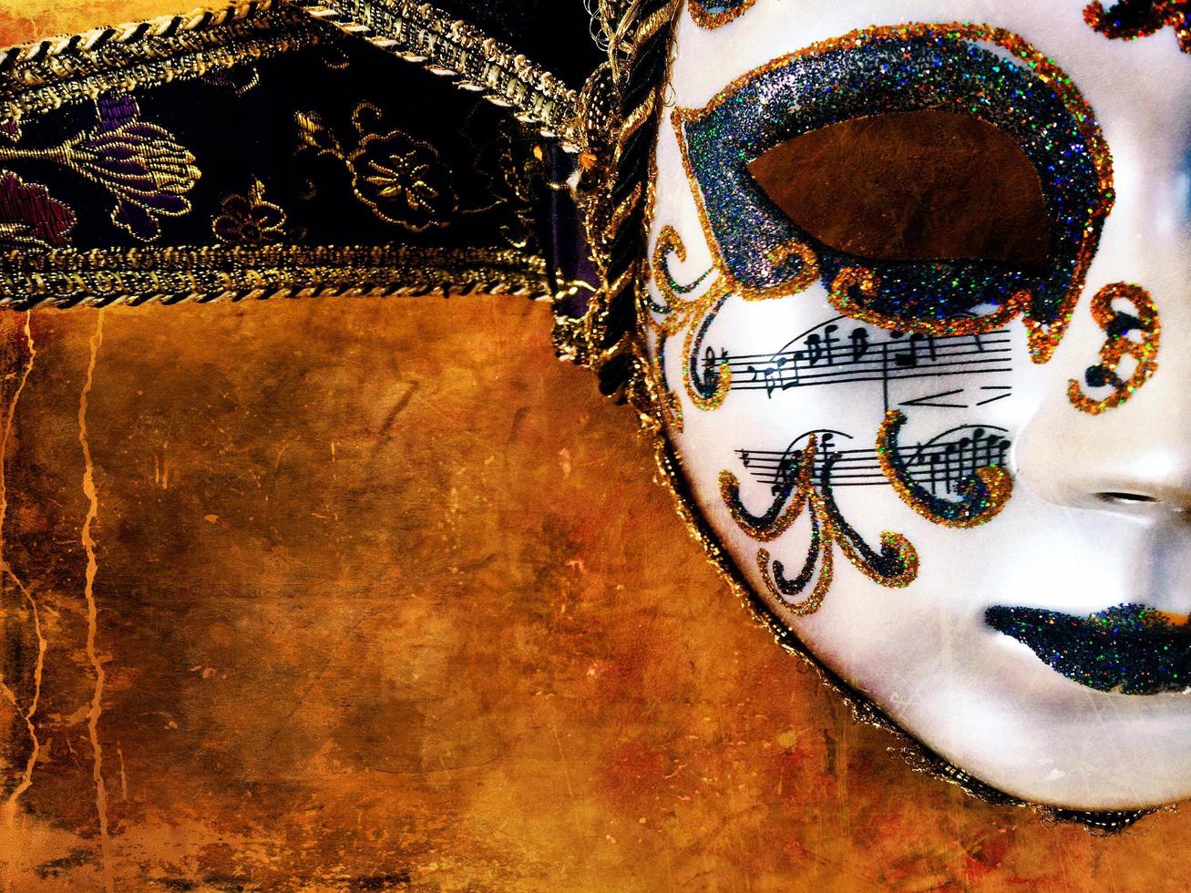 Carnival Venice Theater Costume Colorful Mask photo