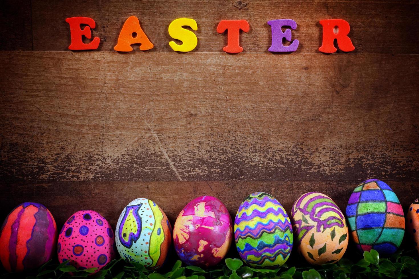 huevos de pascua pascual celebración navideña en primavera foto