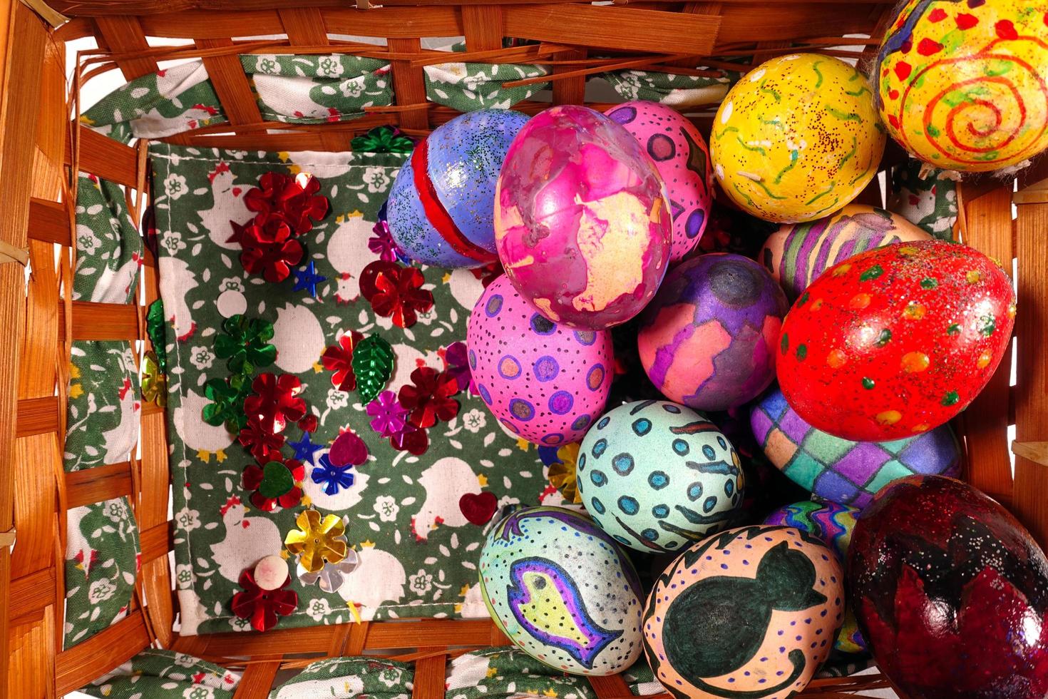 huevos de pascua pascual celebración navideña en primavera foto