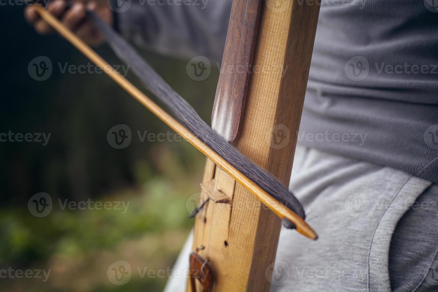 instrumento de cuerda turco, meseta de pokut, rize, pavo foto