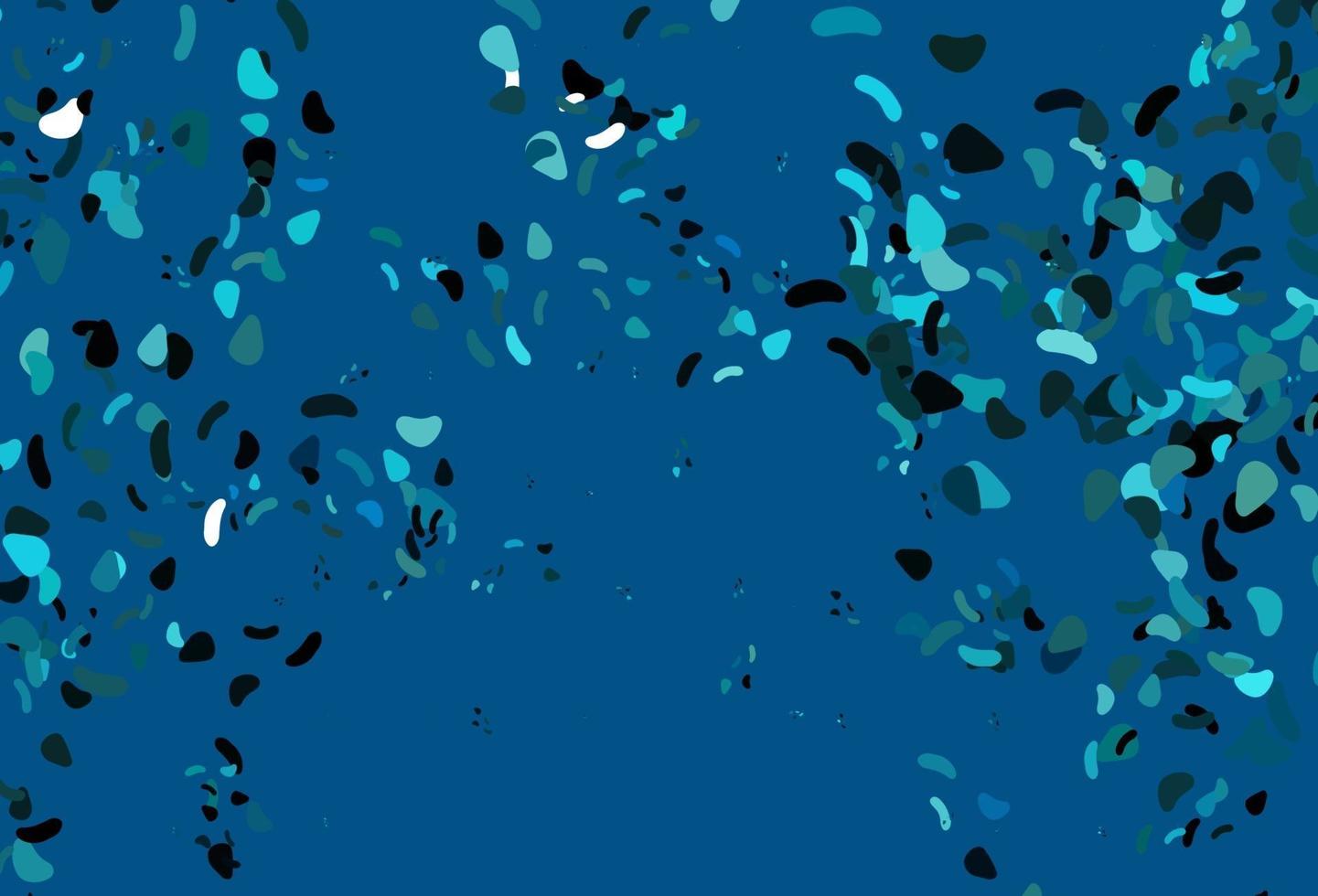 plantilla de vector azul claro con formas de memphis.
