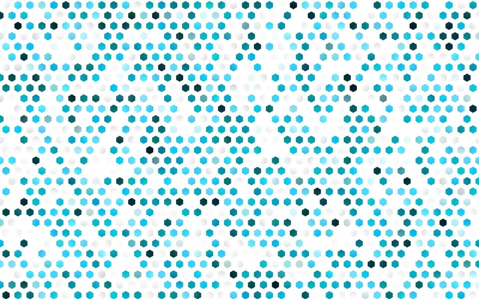 Fondo de vector azul claro con hexágonos.