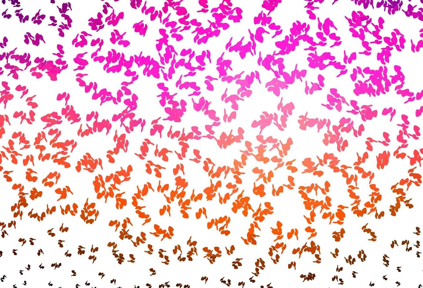 Light Pink, Yellow vector texture with random forms.