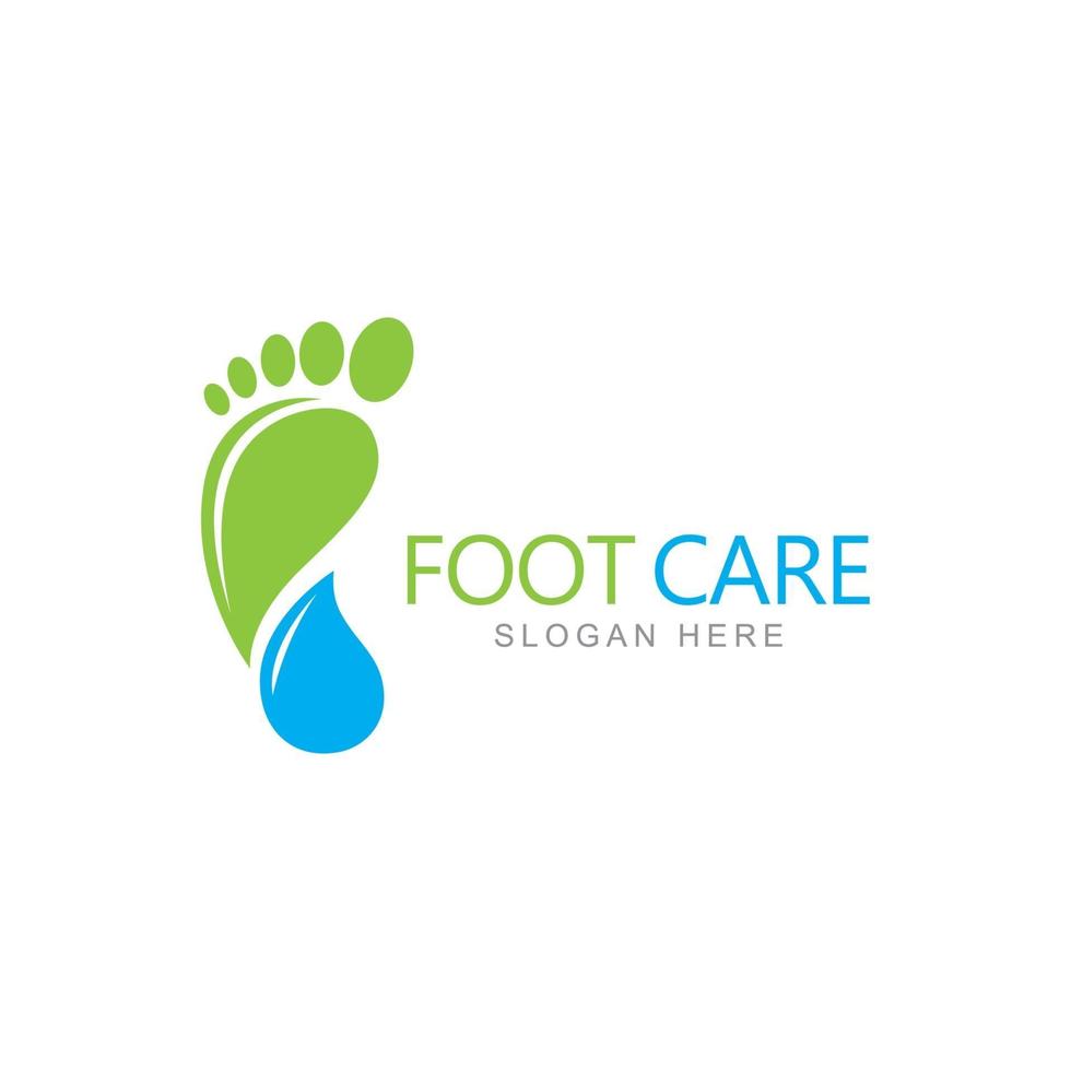 Foot care logo design template vector