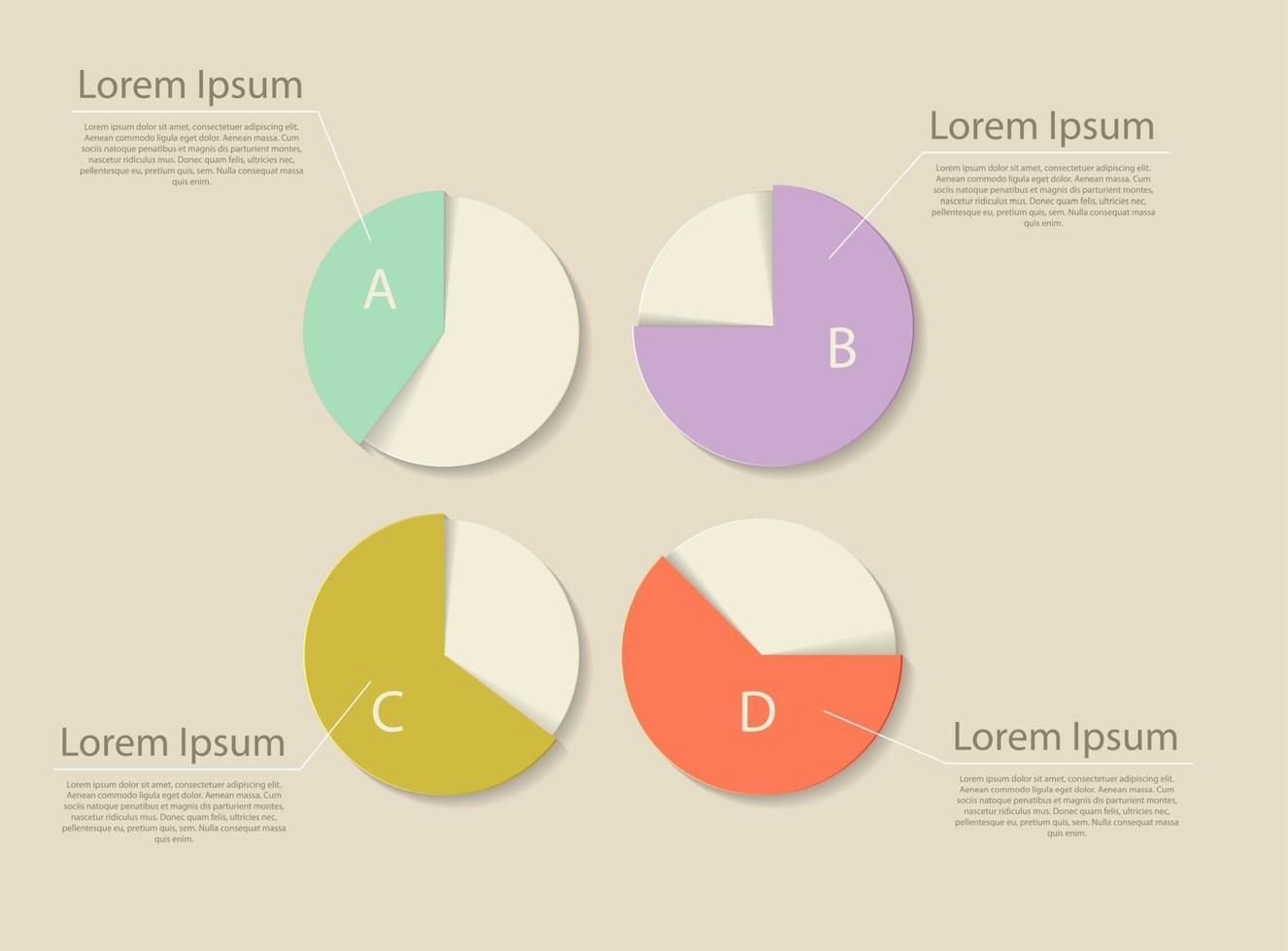 plantillas infográficas para empresas vector