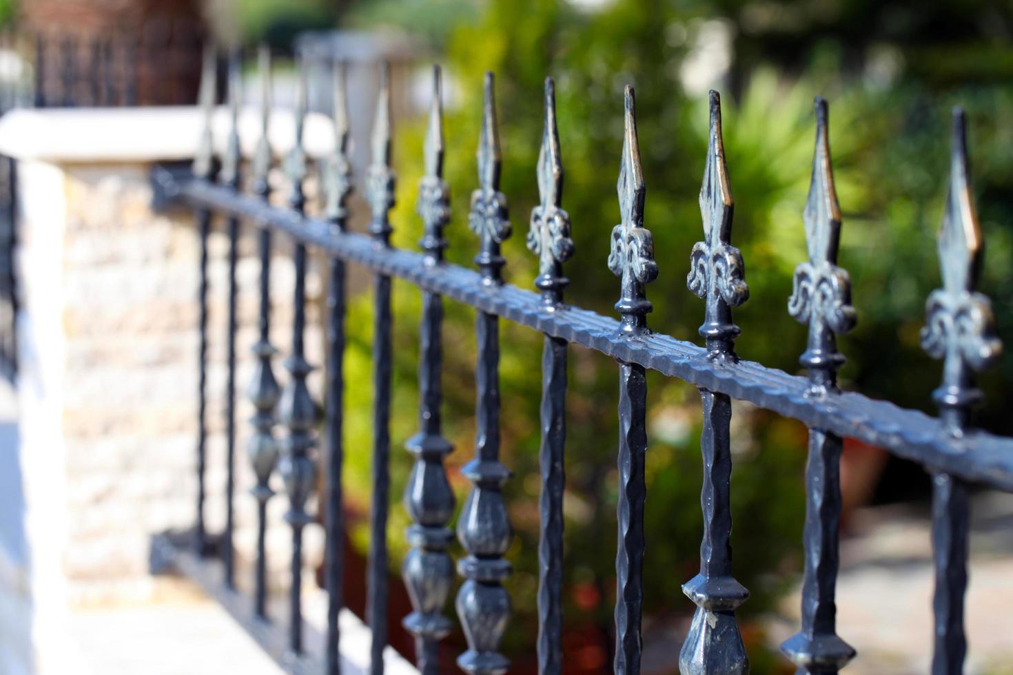 Abstract Architecture Design of Iron Fences photo
