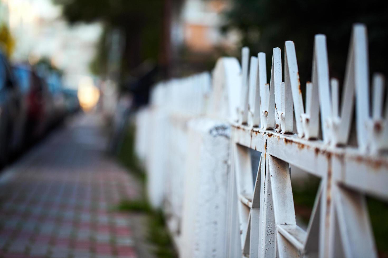 Abstract Architecture Design of Iron Fences photo