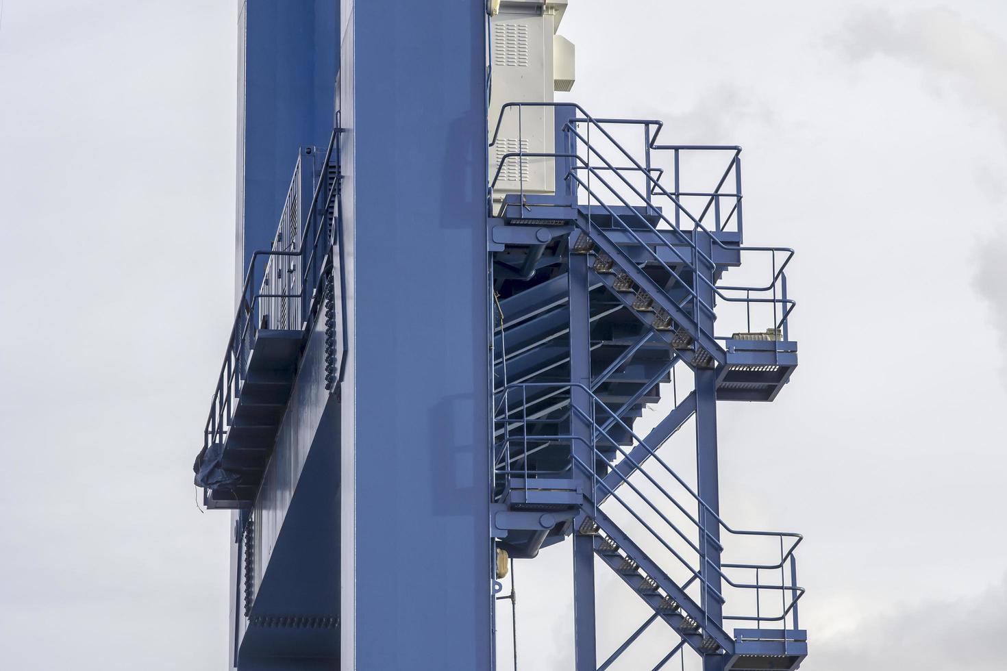 Giant Quay Crane on the port yard photo