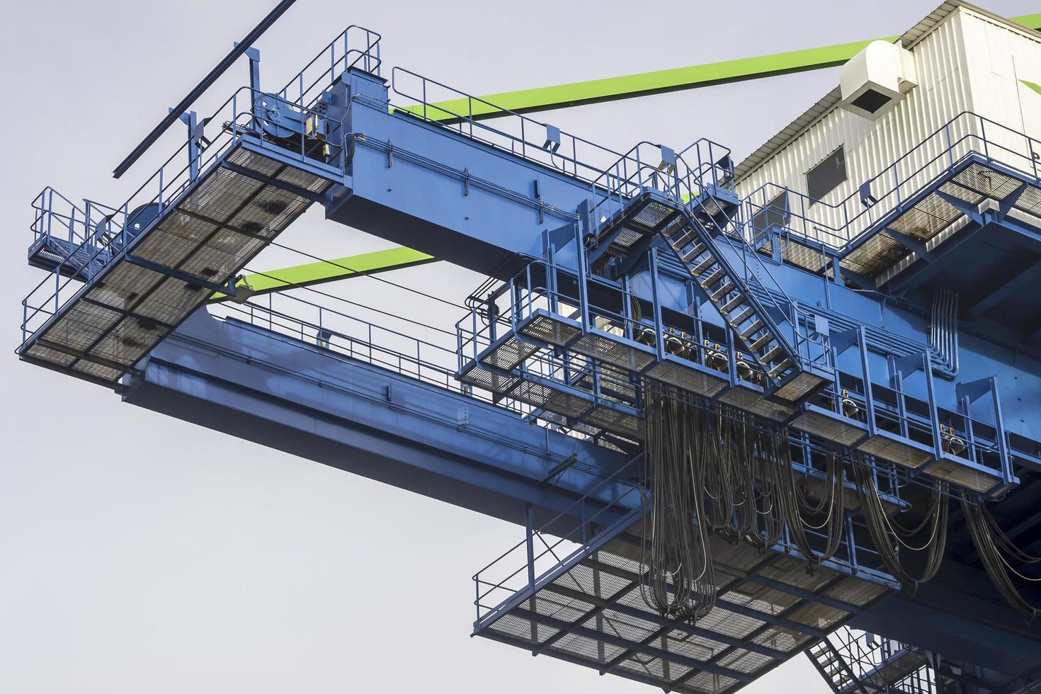 Giant Quay Crane on the port yard photo