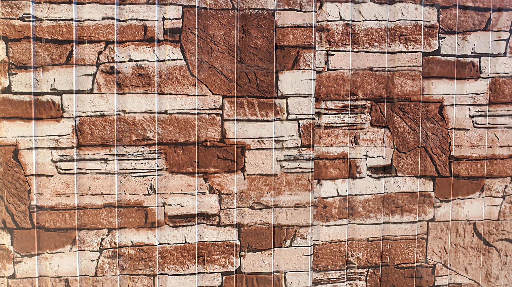 Wall and floor masonry. Various stone textures. photo