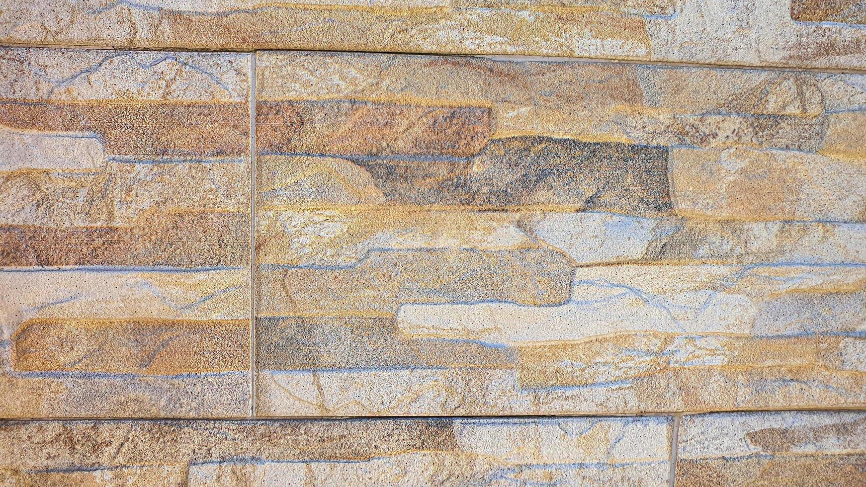 Wall and floor masonry. Various stone textures. photo