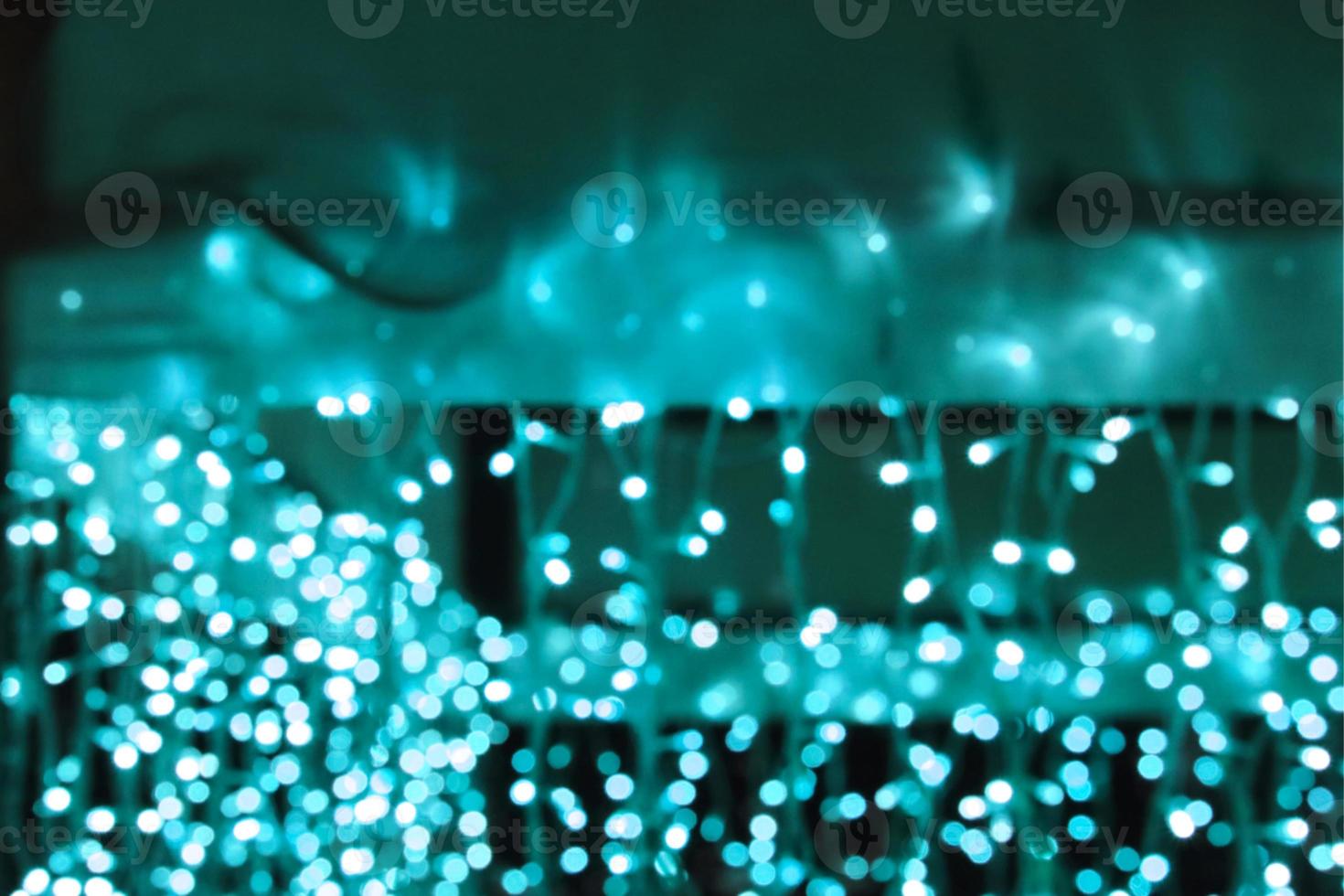 Aqua abstract of blur and bokeh photo