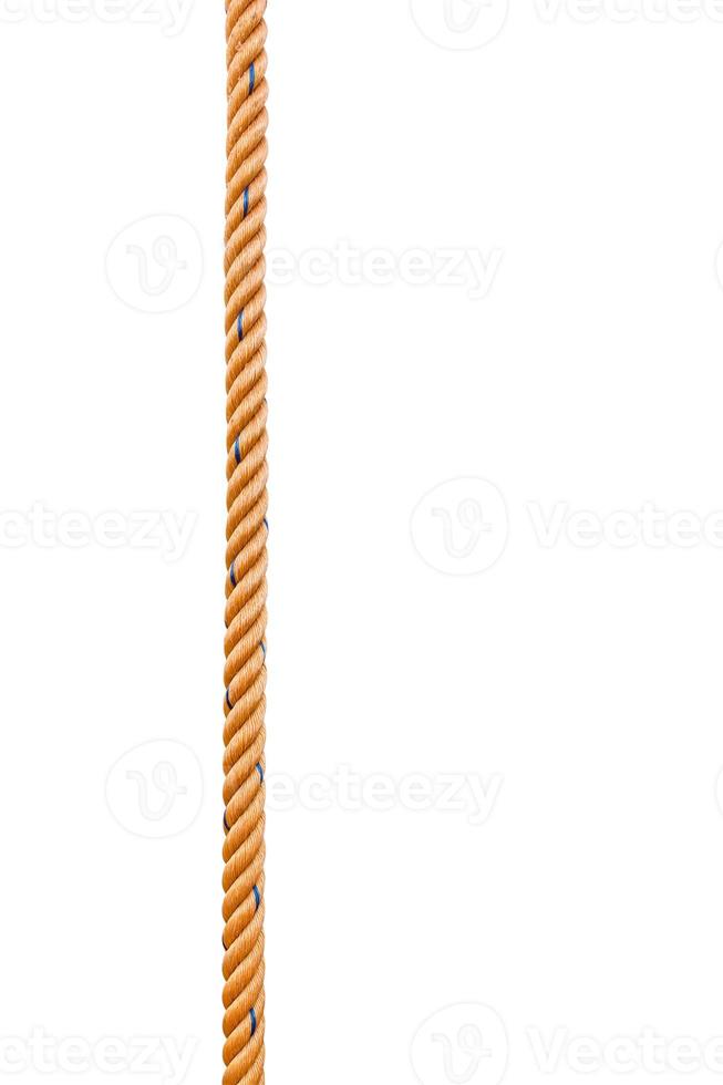 close up of a rope isolated on white background with clipping path photo