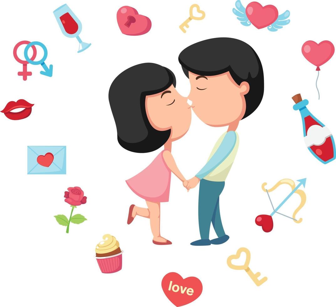 Kiss vector set