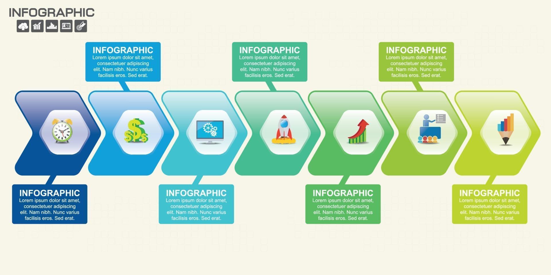 Infographic design vector and  icons can be used for workflow.