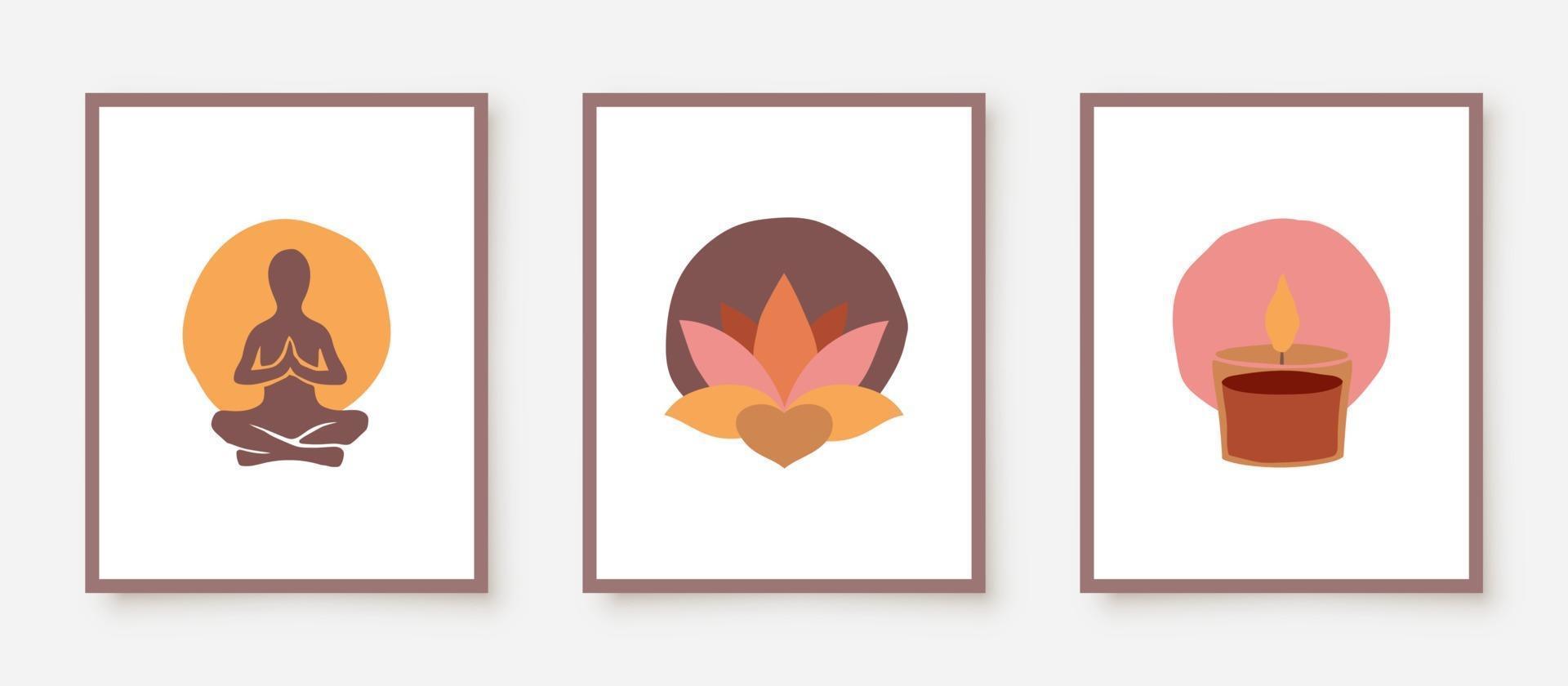 minimal poster template vector