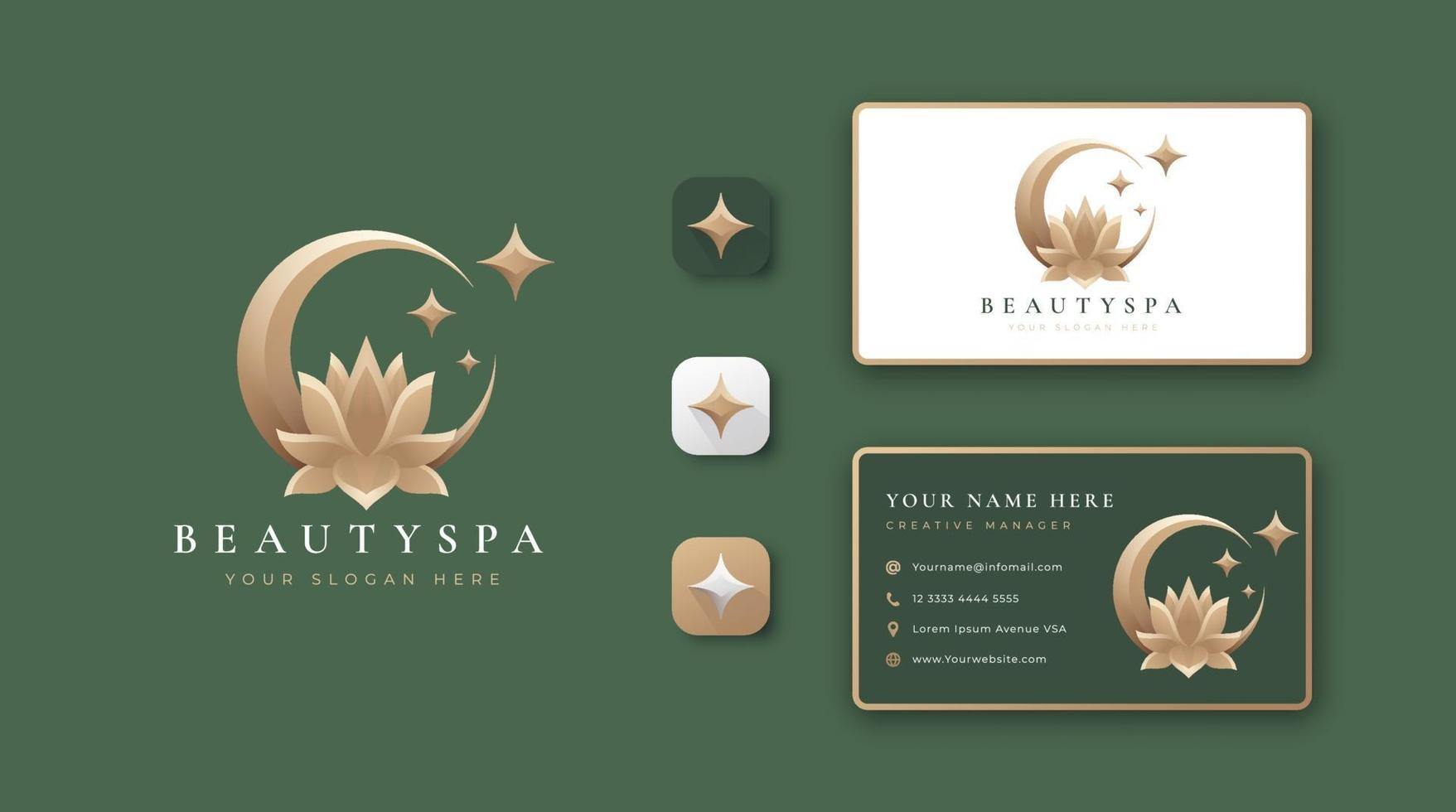 eclipse lotus flower logo vector